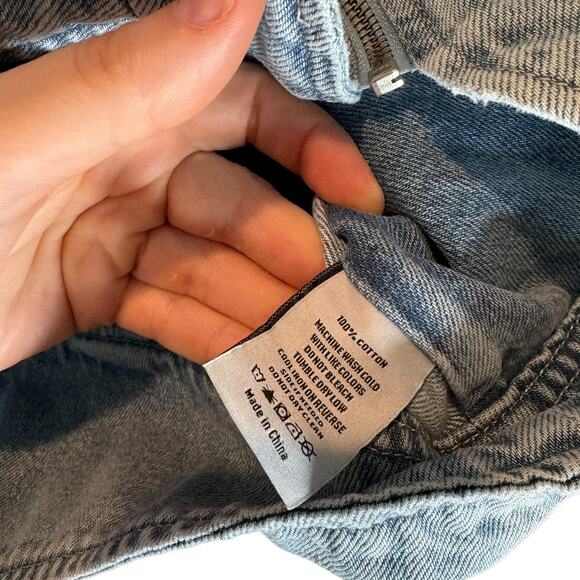 NWT GRLFRND Ash Racer Denim Jacket Angeles CrestLarge Moto - Picture 9 of 13